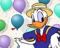 Donald duck dart oyunu oynamaya var mısınız?Dart oyunumuzda balonların üstüne...