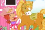 Çilek kız ile pony